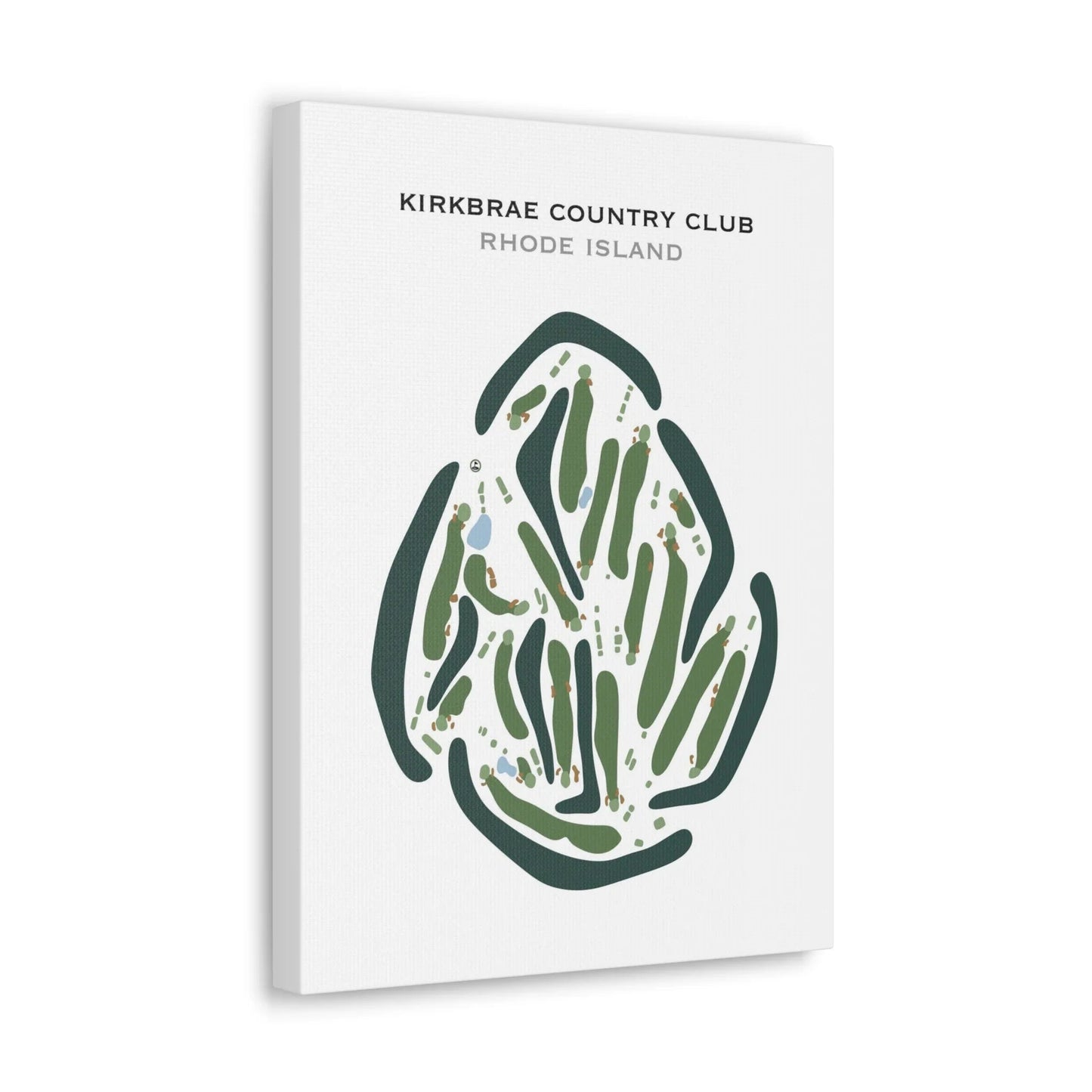 Kirkbrae Country Club, Rhode Island - Printed Golf Courses