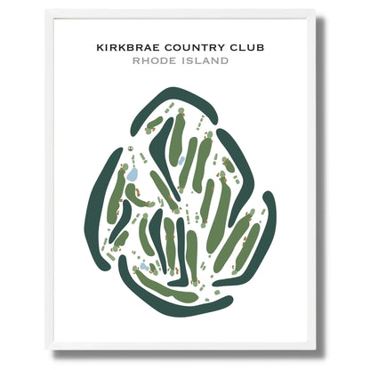 Kirkbrae Country Club, Rhode Island - Printed Golf Courses