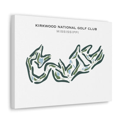 Kirkwood National Golf Club, Mississippi - Printed Golf Course