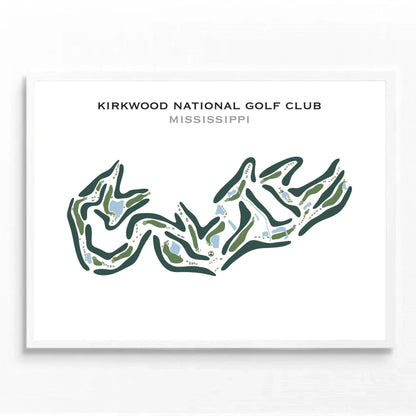 Kirkwood National Golf Club, Mississippi - Printed Golf Course