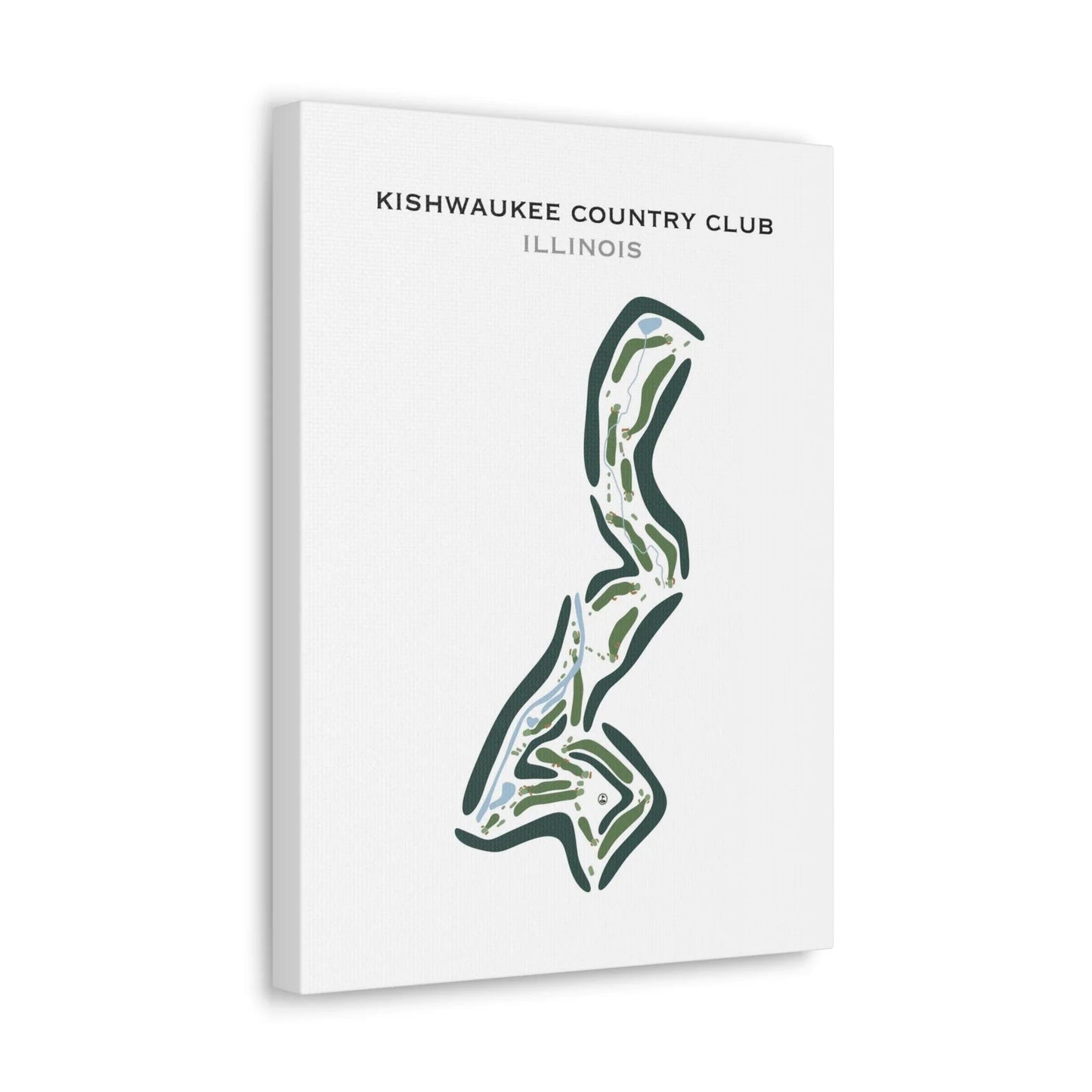 Kishwaukee Country Club, Illinois - Printed Golf Course