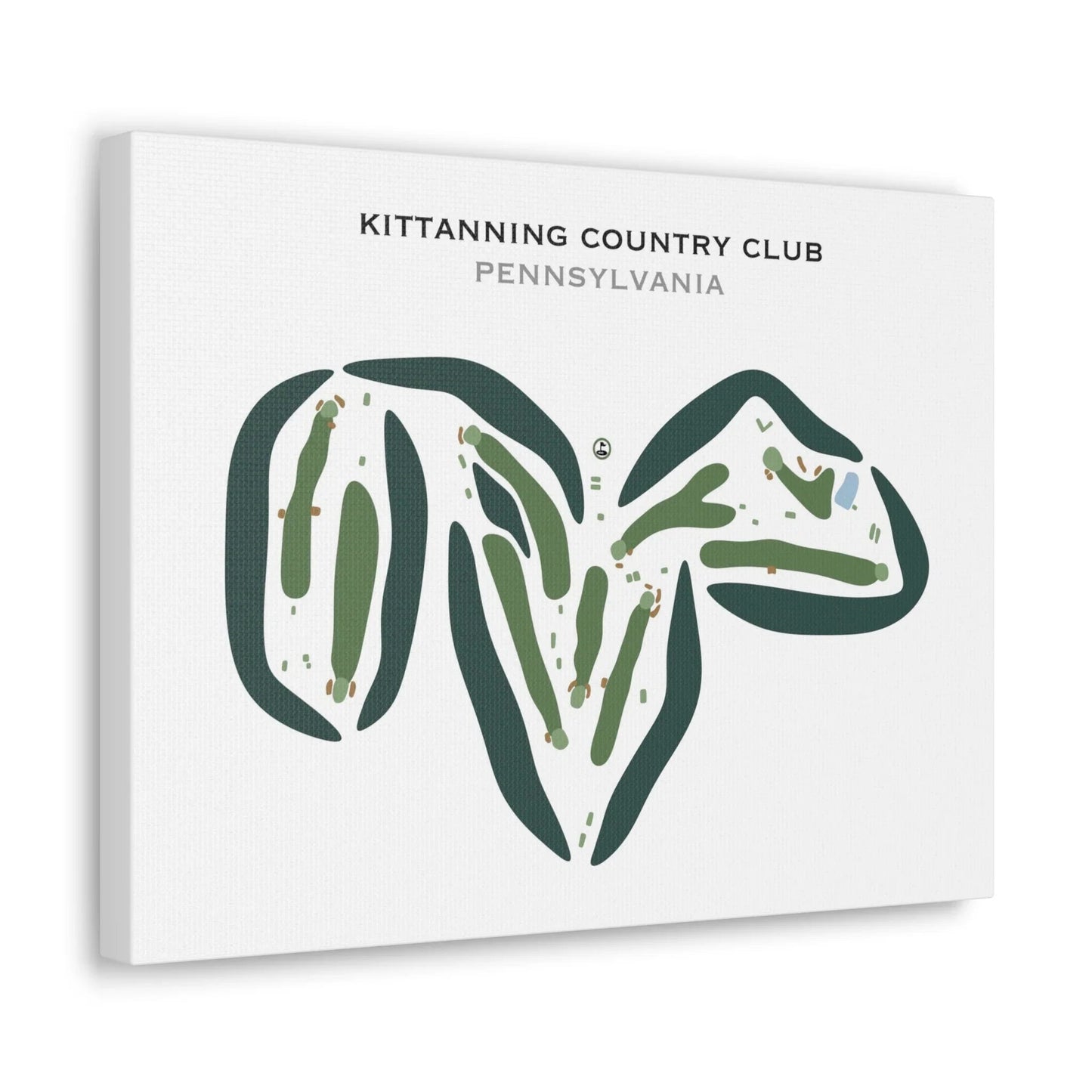 Kittanning Country Club, Pennsylvania - Printed Golf Courses
