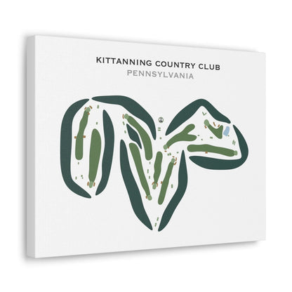 Kittanning Country Club, Pennsylvania - Printed Golf Courses