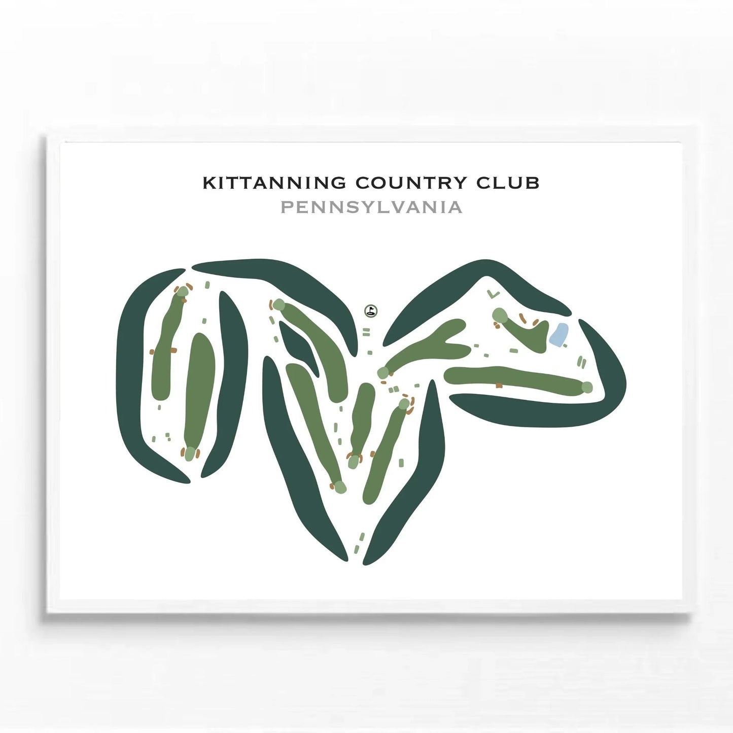 Kittanning Country Club, Pennsylvania - Printed Golf Courses