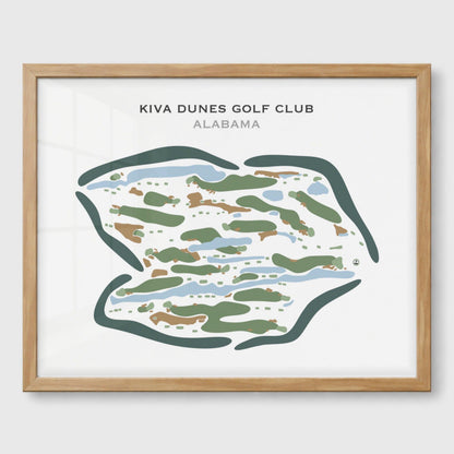 Kiva Dunes Golf Club, Alabama - Printed Golf Courses