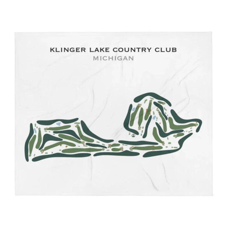 Klinger Lake Country Club, Michigan - Printed Golf Course