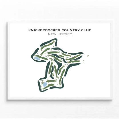 Knickerbocker Country Club, New Jersey - Printed Golf Course