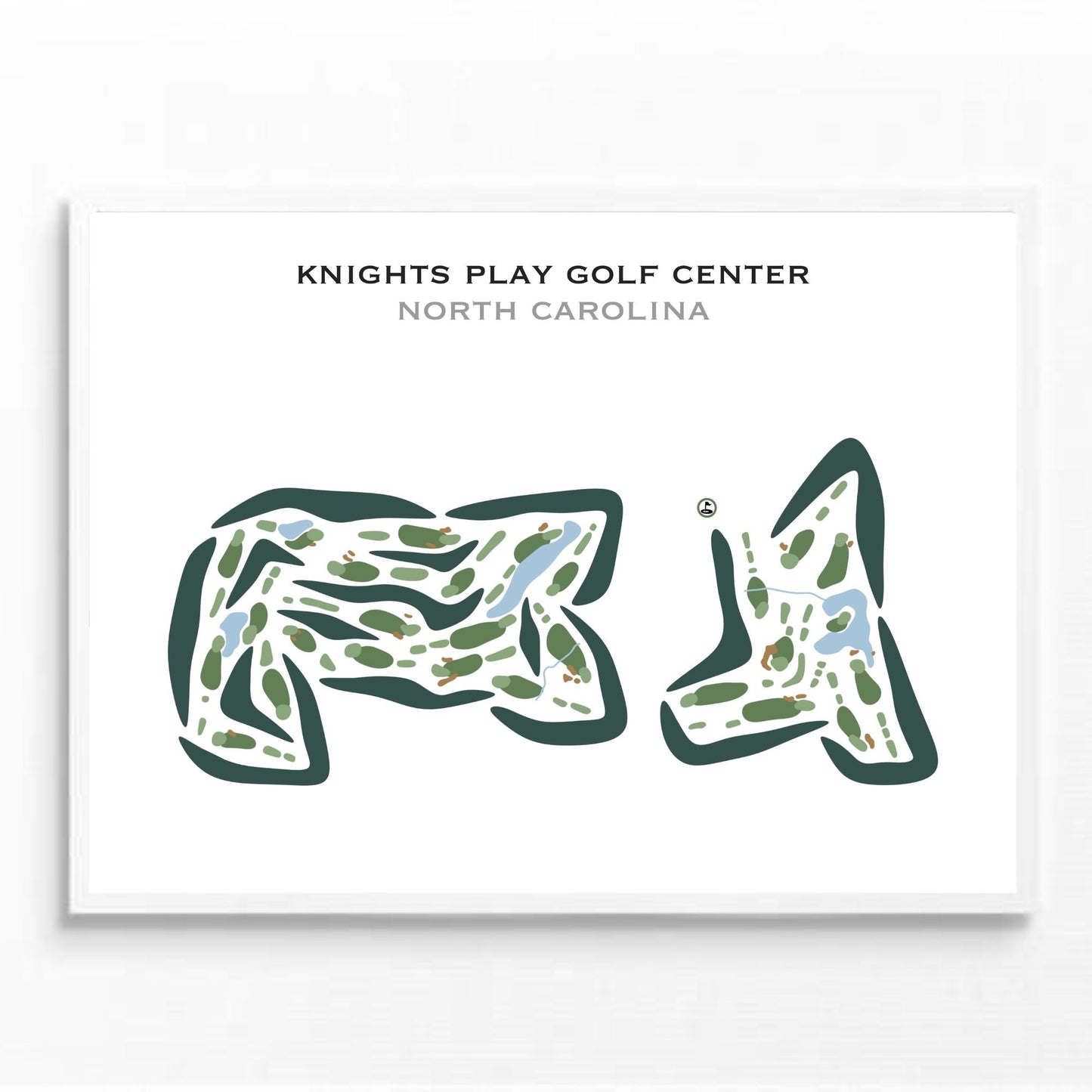 Knights Play Golf Center, North Carolina - Printed Golf Courses