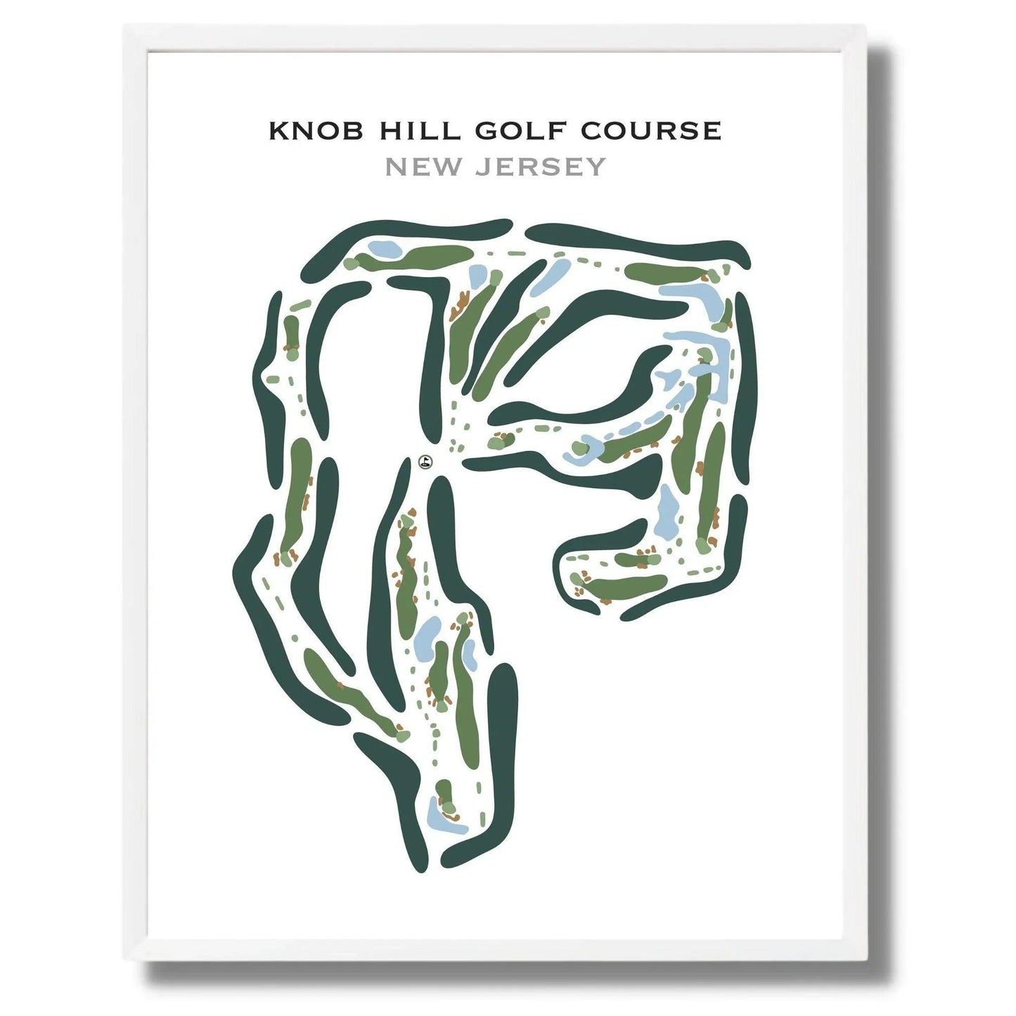 Knob Hill Golf Course, New Jersey - Printed Golf Course