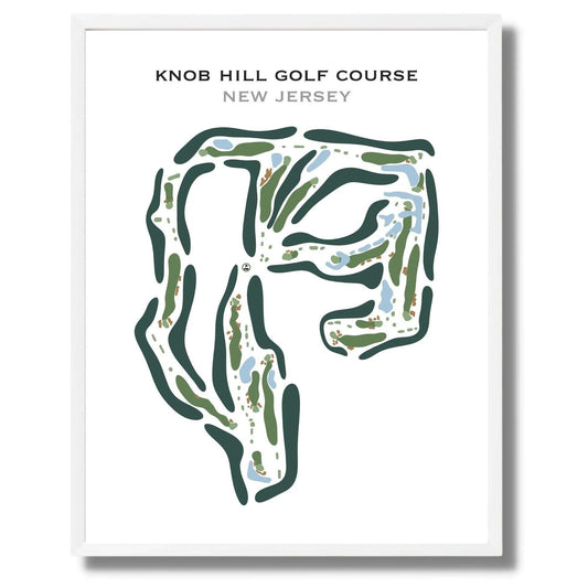 Knob Hill Golf Course, New Jersey - Printed Golf Course