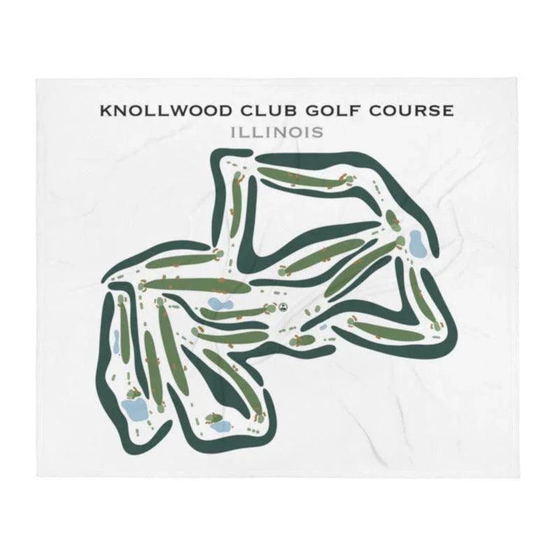 Knollwood Club Golf Course, Illinois - Printed Golf Courses