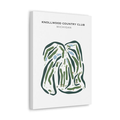 Knollwood Country Club, Michigan - Printed Golf Courses