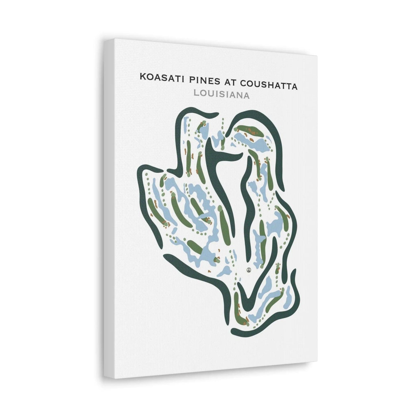 Koasati Pines at Coushatta, Louisiana - Printed Golf Courses