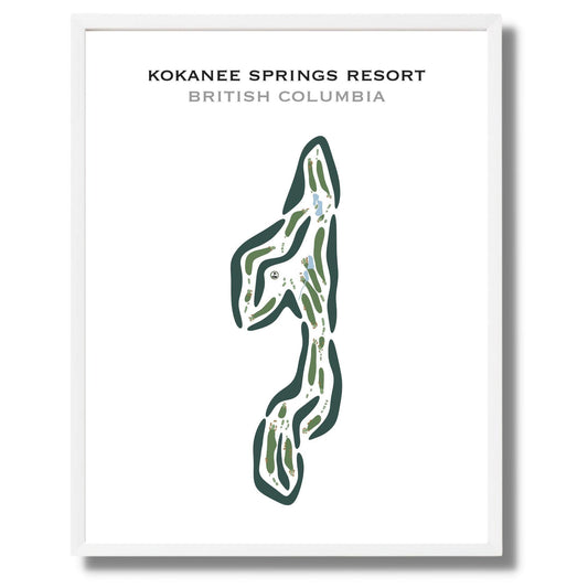 Kokanee Springs Resort Club, BC, Canada - Printed Golf Courses