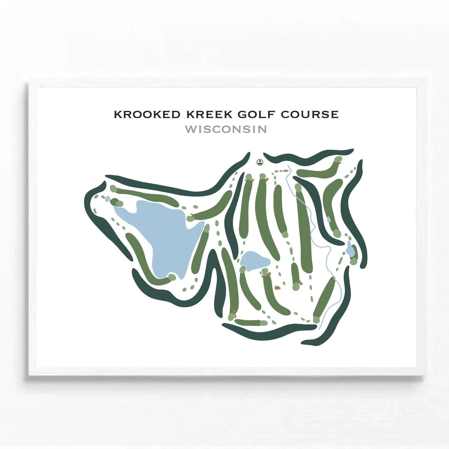 Krooked Kreek Golf Course, Wisconsin - Printed Golf Courses