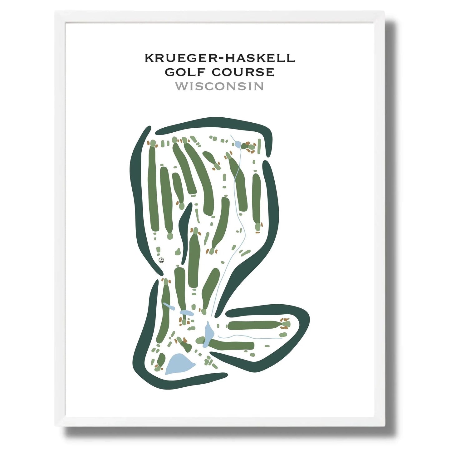Krueger-Haskell Golf Course, Wisconsin - Printed Golf Courses