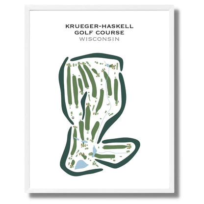 Krueger-Haskell Golf Course, Wisconsin - Printed Golf Courses