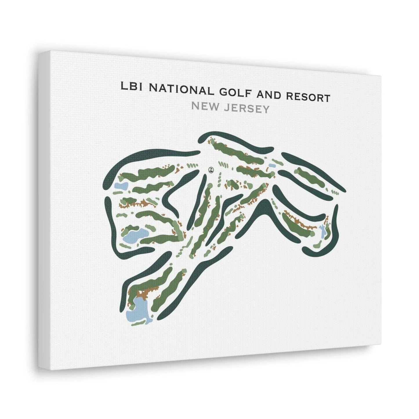 LBI National Golf Course, New Jersey - Printed Golf Course