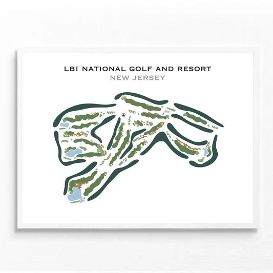 LBI National Golf Course, New Jersey - Printed Golf Course