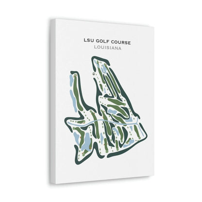 LSU Golf Course, Louisiana - Printed Golf Courses