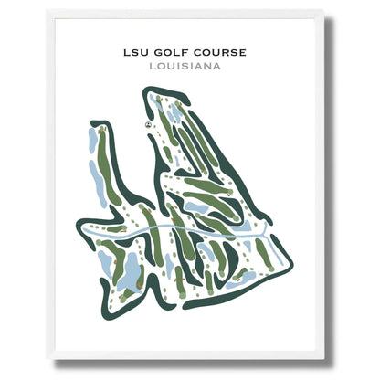 LSU Golf Course, Louisiana - Printed Golf Courses