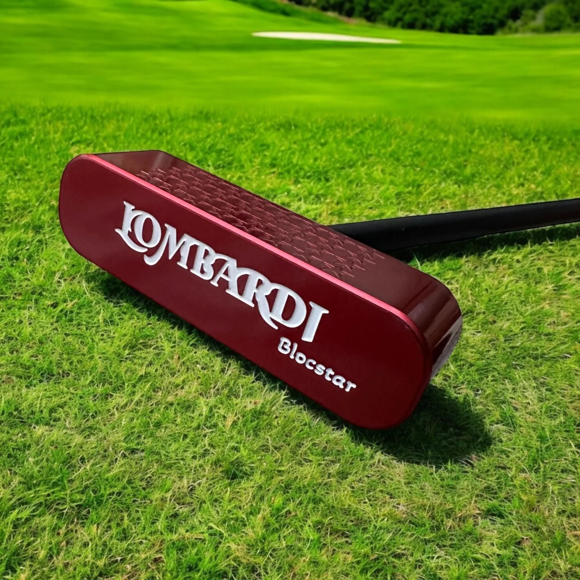 Lombardi Golf Custom Red Blocstar Blade Golf Putter - GOLF LEAGUE