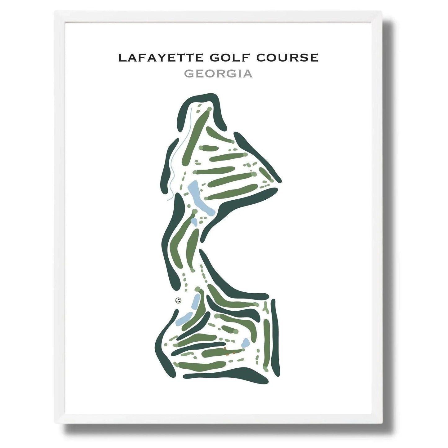 LaFayette Golf Course, Georgia - Printed Golf Course