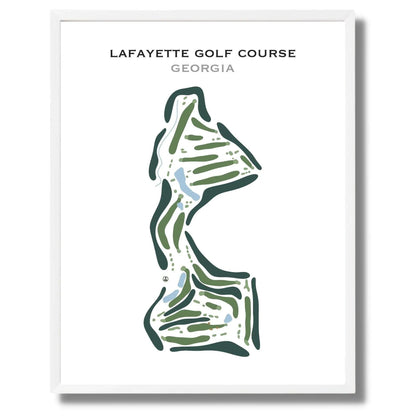 LaFayette Golf Course, Georgia - Printed Golf Course