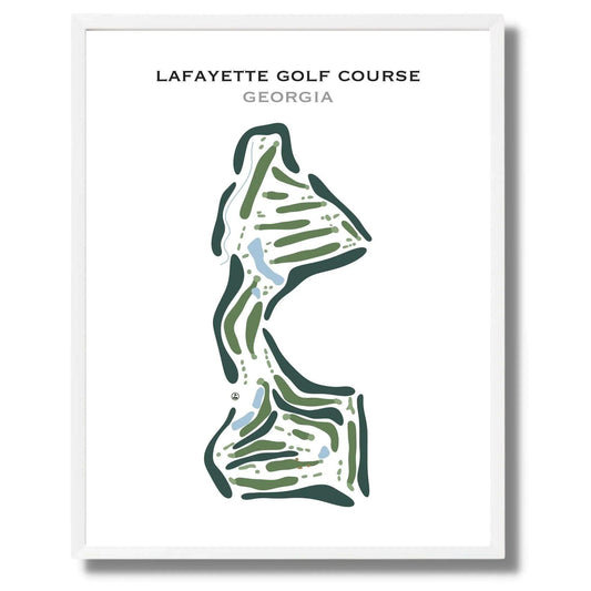 LaFayette Golf Course, Georgia - Printed Golf Course