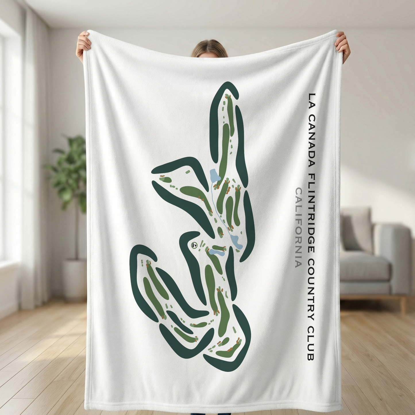 La Canada Flintridge Country Club, California - Printed Golf Courses