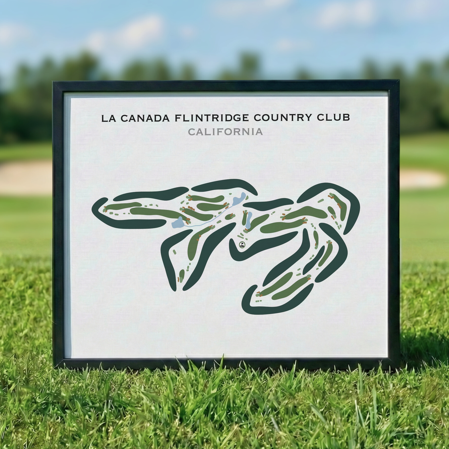 La Canada Flintridge Country Club, California - Printed Golf Courses