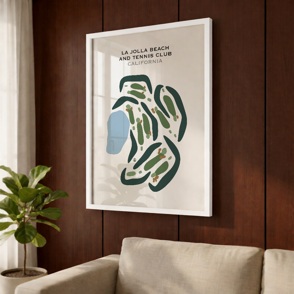 La Jolla Beach & Tennis Club, California - Printed Golf Courses