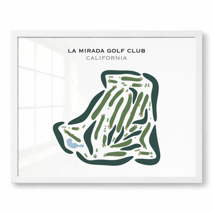 La Mirada Golf Club, California - Printed Golf Courses