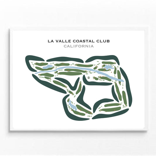 La Valle Coastal Club, California - Printed Golf Courses
