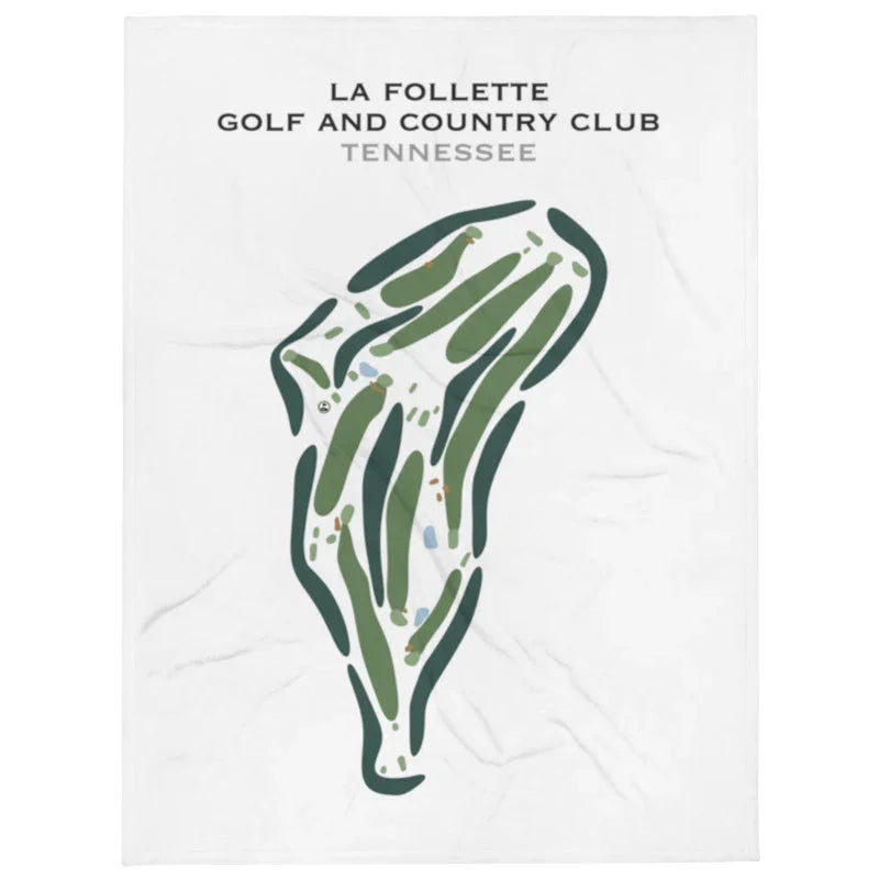 La Follette Golf & Country Club, Tennessee - Printed Golf Course