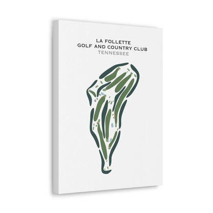 La Follette Golf & Country Club, Tennessee - Printed Golf Course