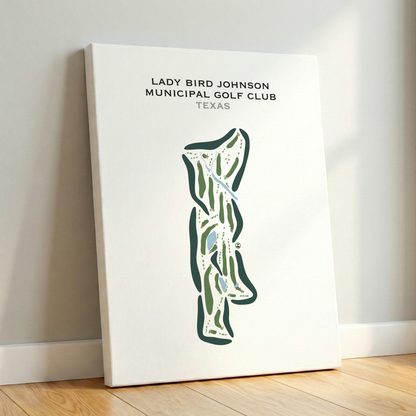 Lady Bird Johnson Municipal Golf Club, Texas - Printed Golf Courses