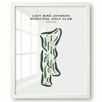 Lady Bird Johnson Municipal Golf Club, Texas - Printed Golf Courses