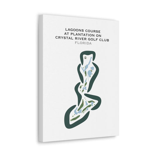 Lagoons Course at Plantation on Crystal River Club, Florida - Printed Golf Courses