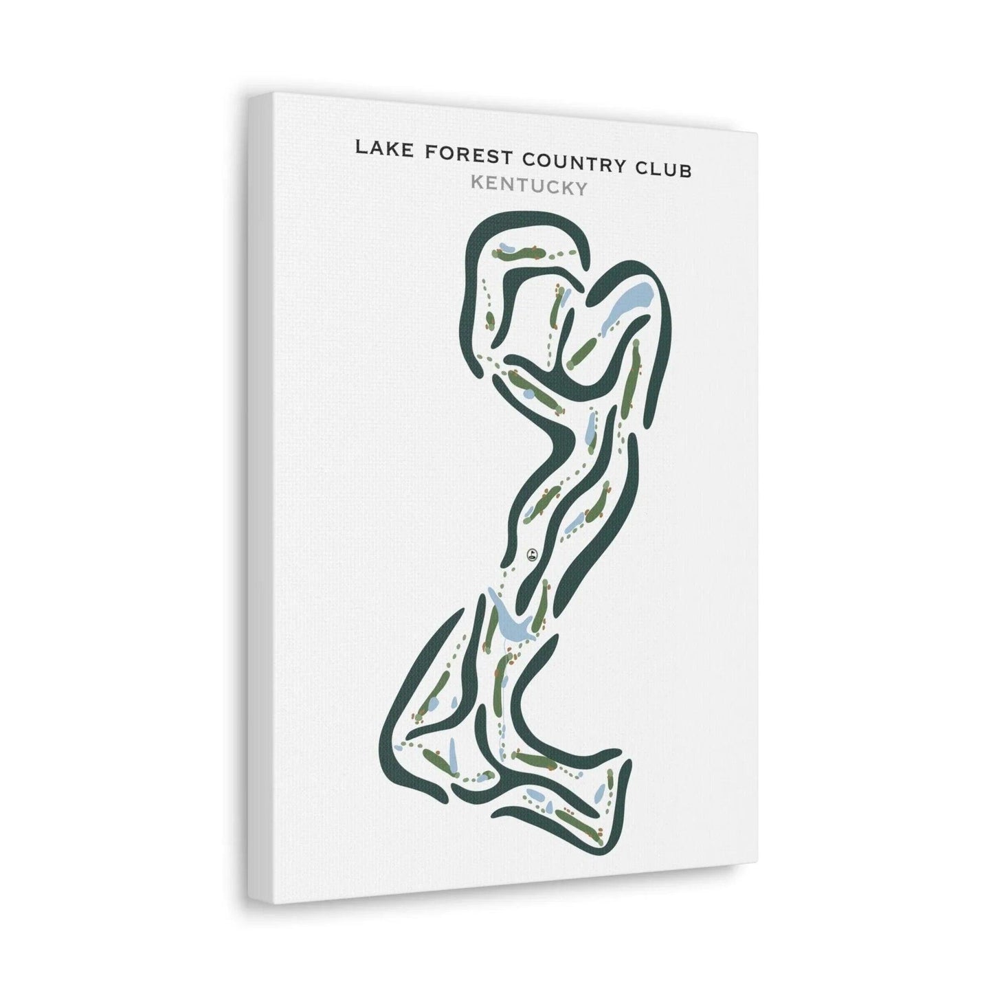 Lake Forest Country Club, Kentucky - Printed Golf Courses