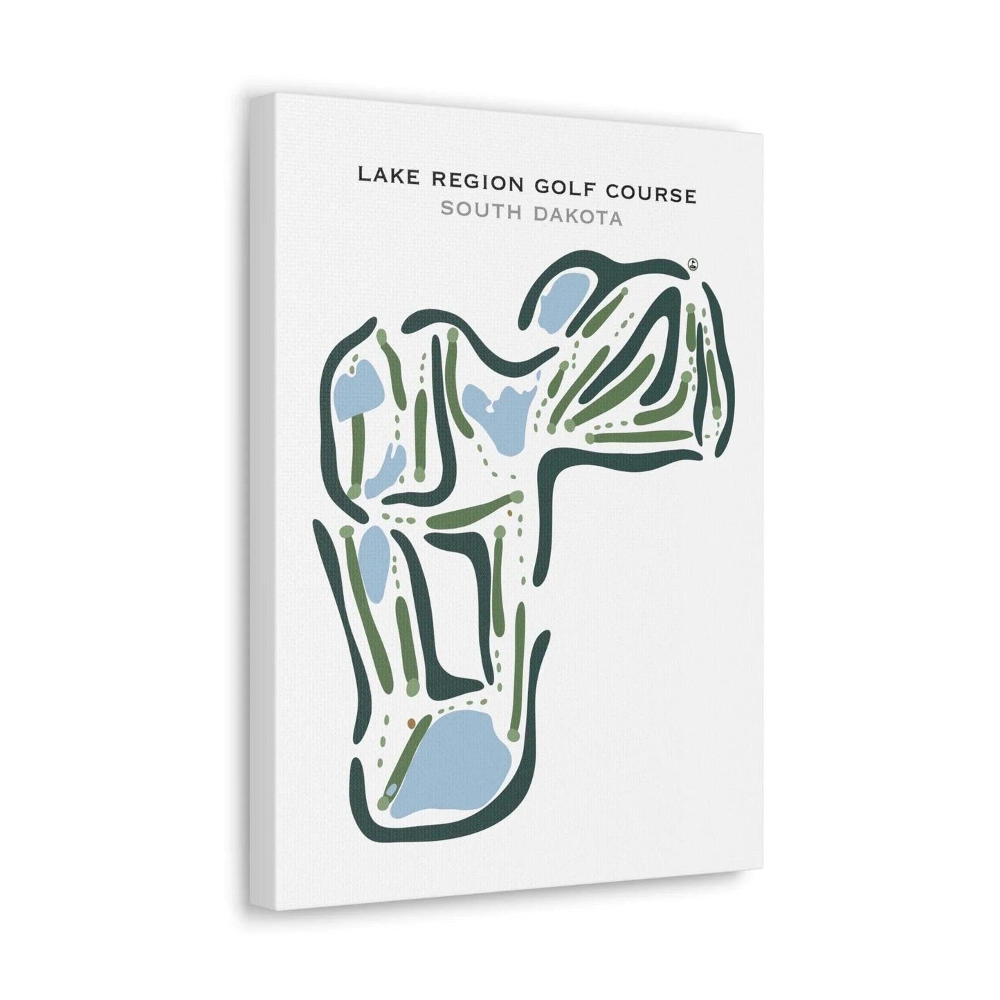Lake Region Golf Course, South Dakota - Printed Golf Courses