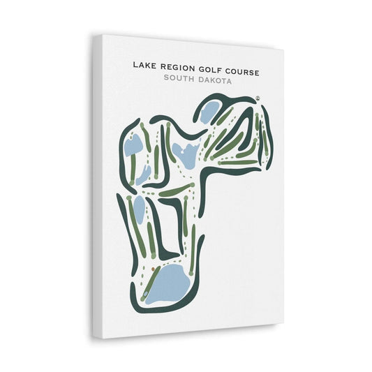 Lake Region Golf Course, South Dakota - Printed Golf Courses