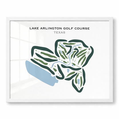 Lake Arlington Golf Course, Texas - Printed Golf Courses