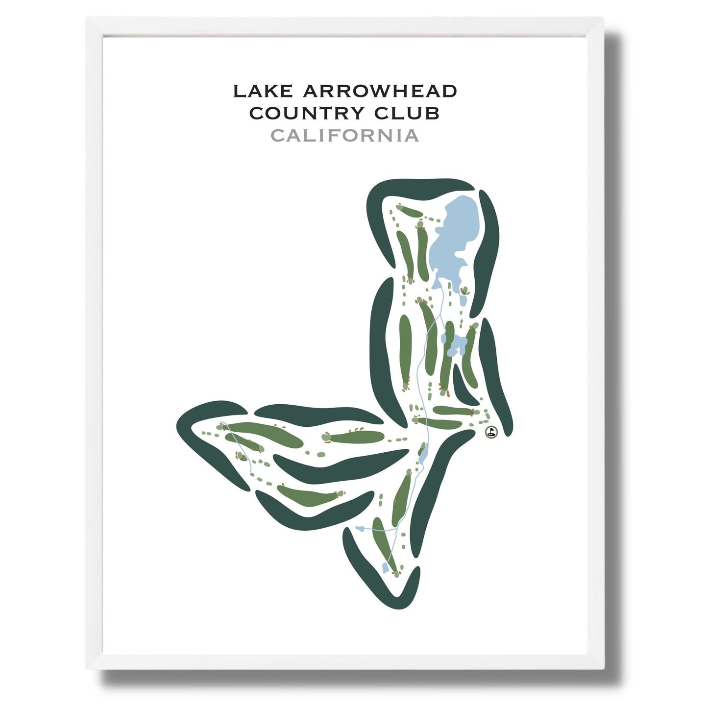 Lake Arrowhead Country Club, California - Printed Golf Courses