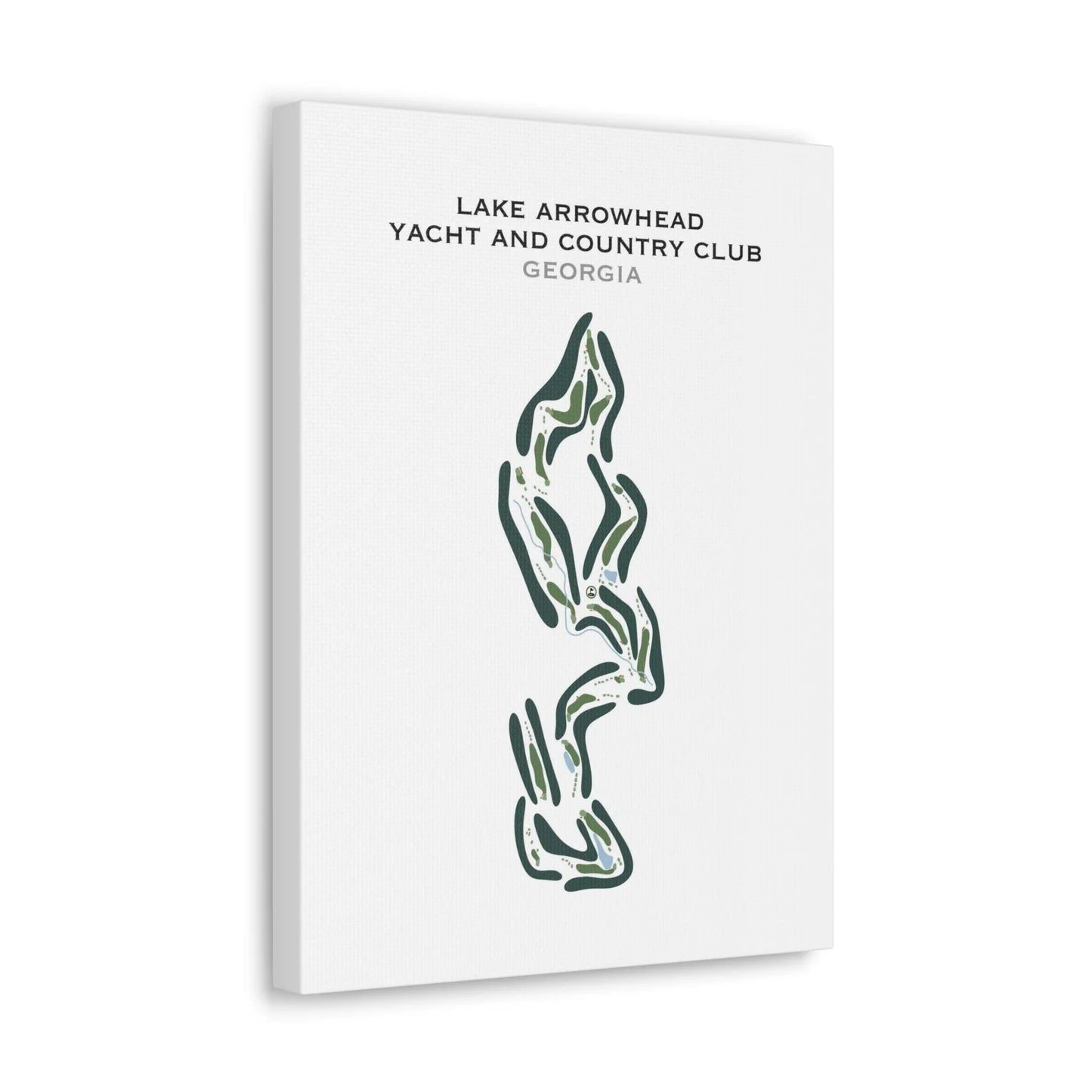 Lake Arrowhead Yacht & Country Club, Georgia - Printed Golf Course