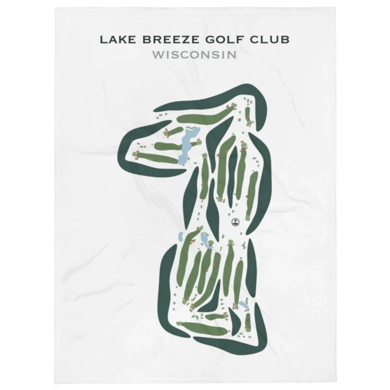 Lake Breeze Golf Club, Wisconsin - Printed Golf Courses