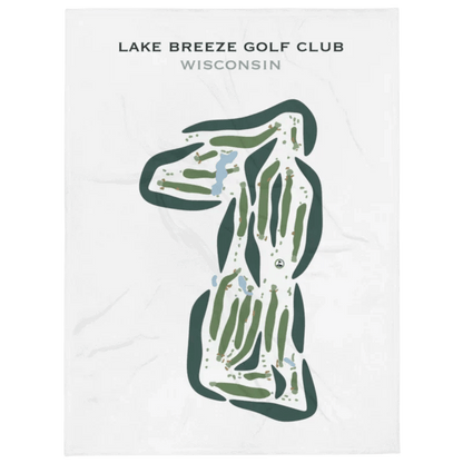 Lake Breeze Golf Club, Wisconsin - Printed Golf Courses