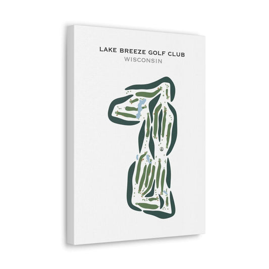 Lake Breeze Golf Club, Wisconsin - Printed Golf Courses