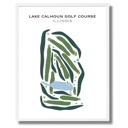 Lake Calhoun Golf Course, Illinois - Printed Golf Courses