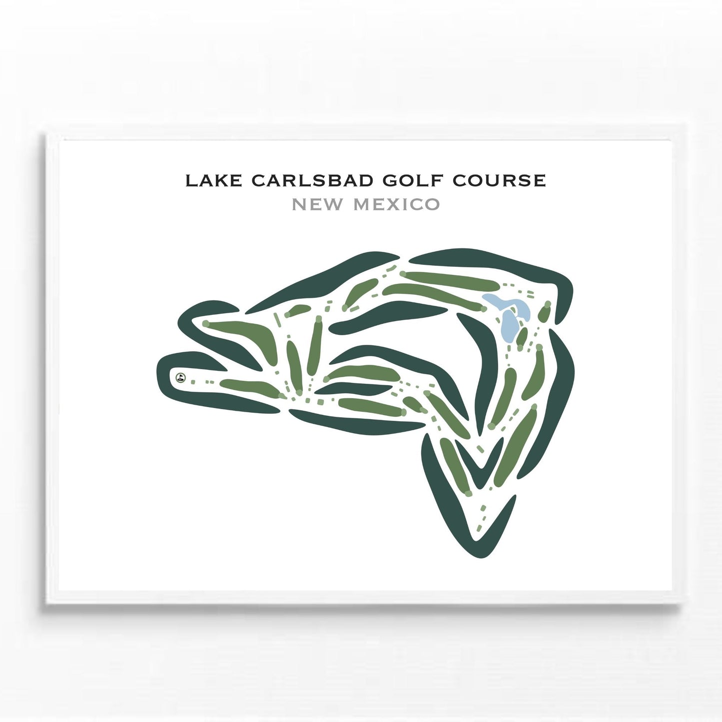 Lake Carlsbad Golf Course, New Mexico - Printed Golf Courses